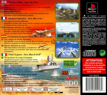 Army Men - Land, Sea, Air (EU) box cover back